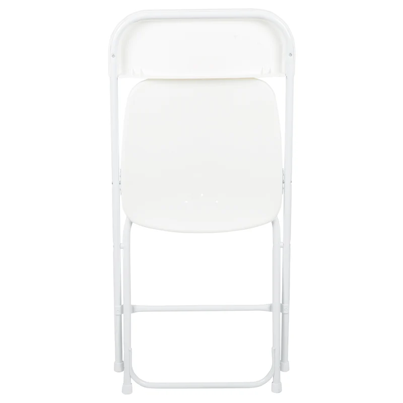 Set of 6 Stackable Folding Plastic Chairs - 650 LB Weight Capacity