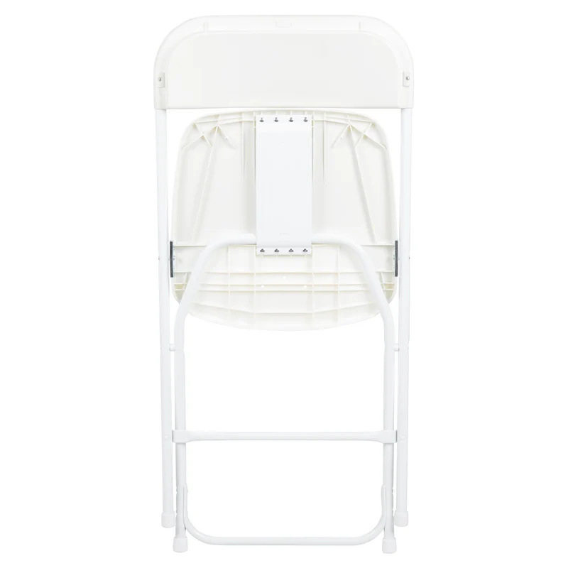 Set of 6 Stackable Folding Plastic Chairs - 650 LB Weight Capacity