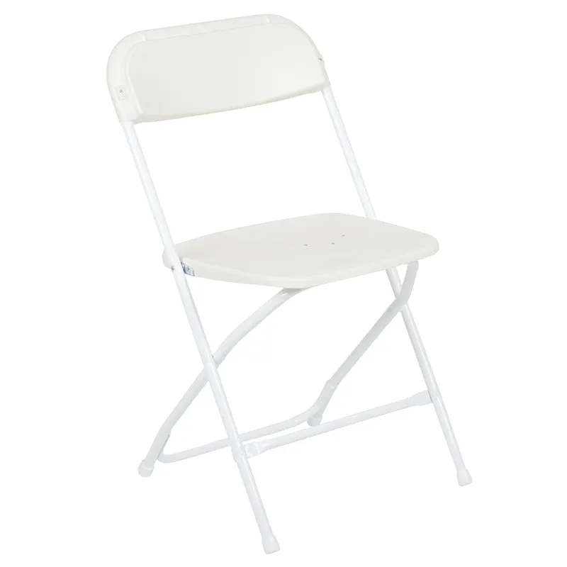 Plastic Folding Chair - 4 Pack 650LB Weight Capacity