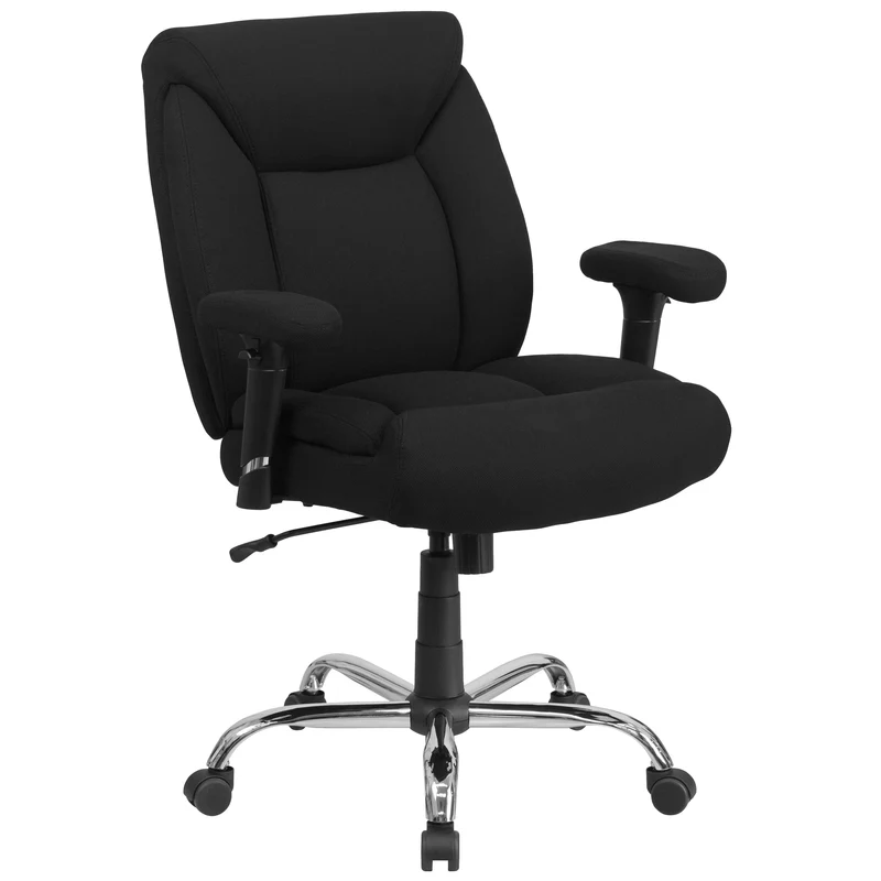 400 lb. Big & Tall Mid-Back Deep Tufted Ergonomic Task Office Chair & Arms