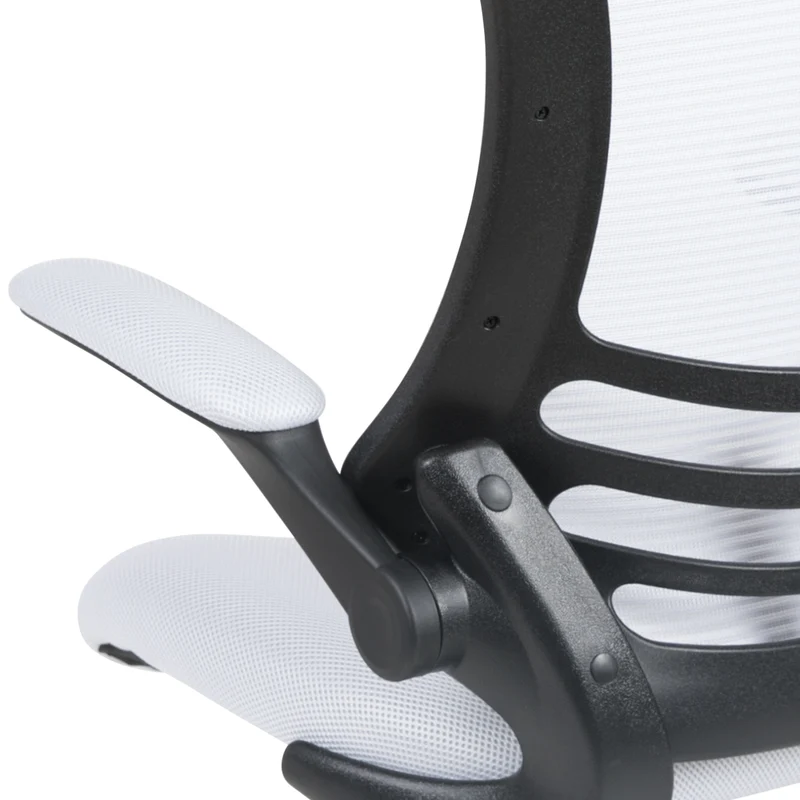 Mid-Back Mesh Swivel Ergonomic Task Office Chair with Flip-Up Arms