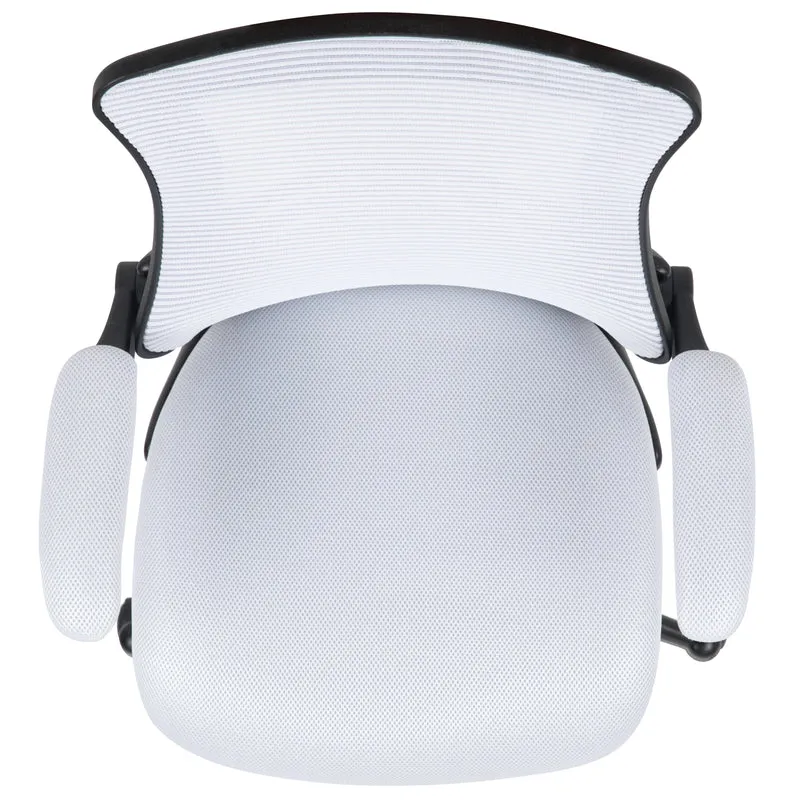 Mid-Back Mesh Swivel Ergonomic Task Office Chair with Flip-Up Arms