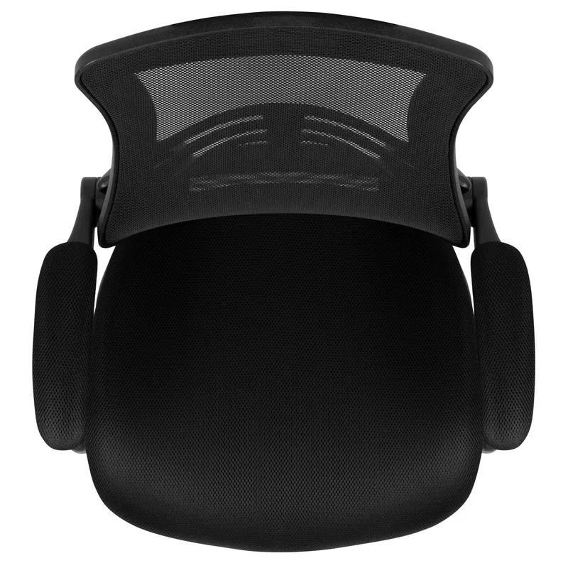 Mid-Back Mesh Swivel Ergonomic Task Office Chair with Flip-Up Arms