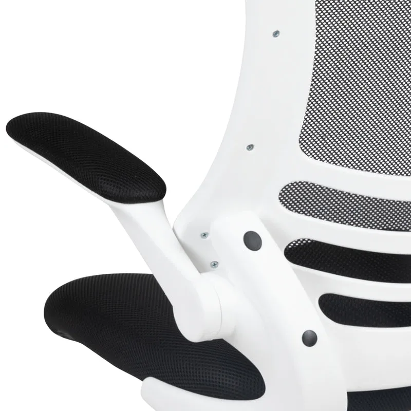 Mid-Back Mesh Swivel Ergonomic Task Office Chair with Flip-Up Arms