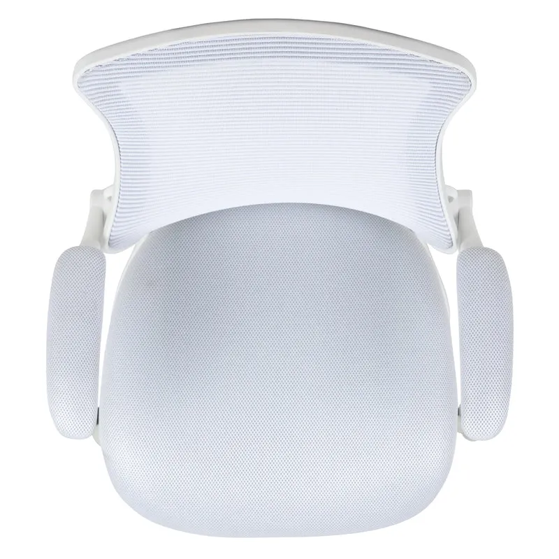 Mid-Back Mesh Swivel Ergonomic Task Office Chair with Flip-Up Arms