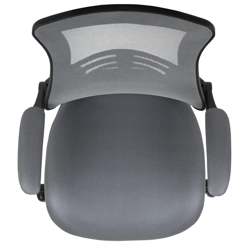 Mid-Back Mesh Swivel Ergonomic Task Office Chair with Flip-Up Arms