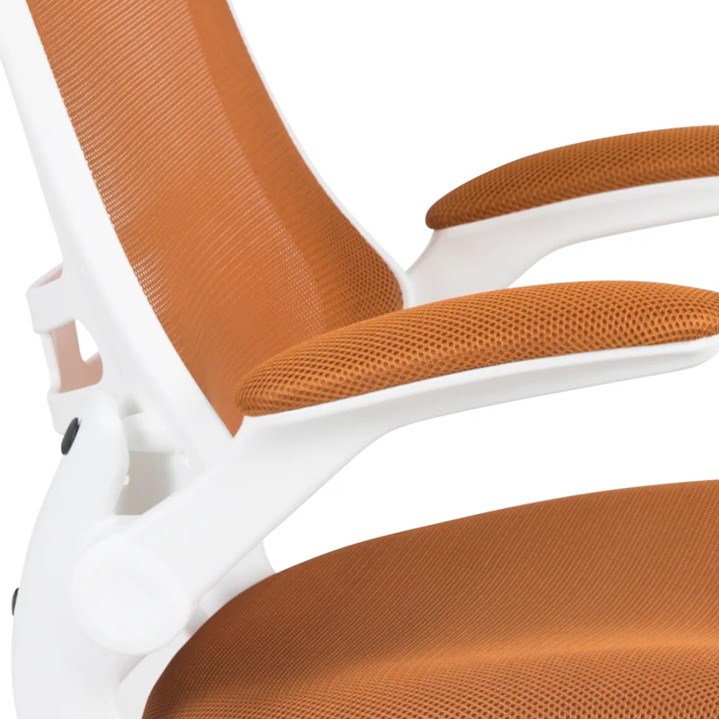 Mid-Back Mesh Swivel Ergonomic Task Office Chair with Flip-Up Arms