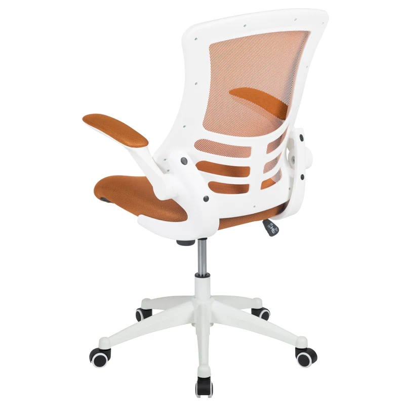 Mid-Back Mesh Swivel Ergonomic Task Office Chair with Flip-Up Arms