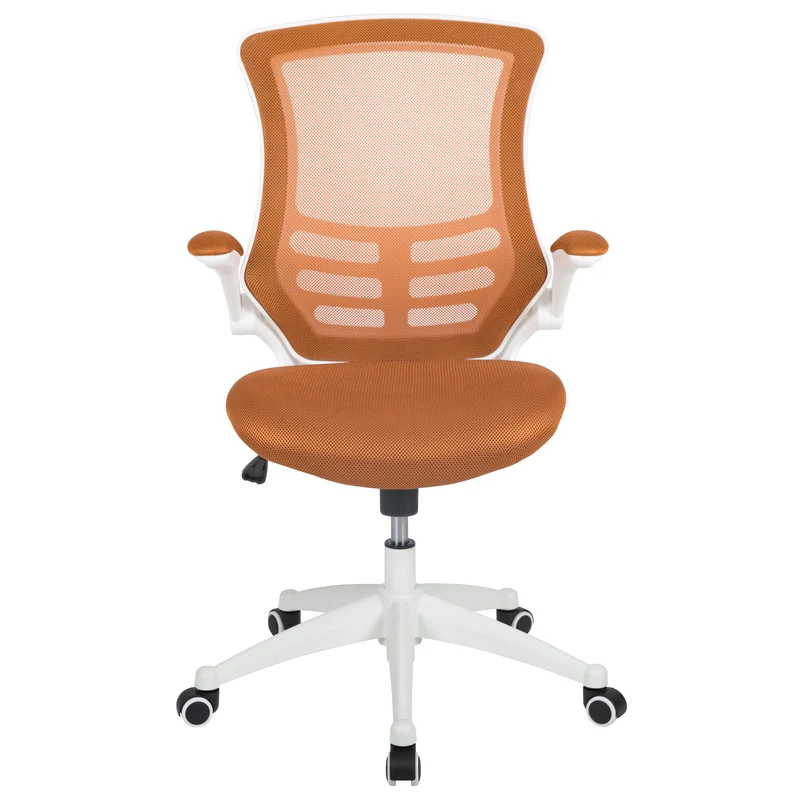 Mid-Back Mesh Swivel Ergonomic Task Office Chair with Flip-Up Arms