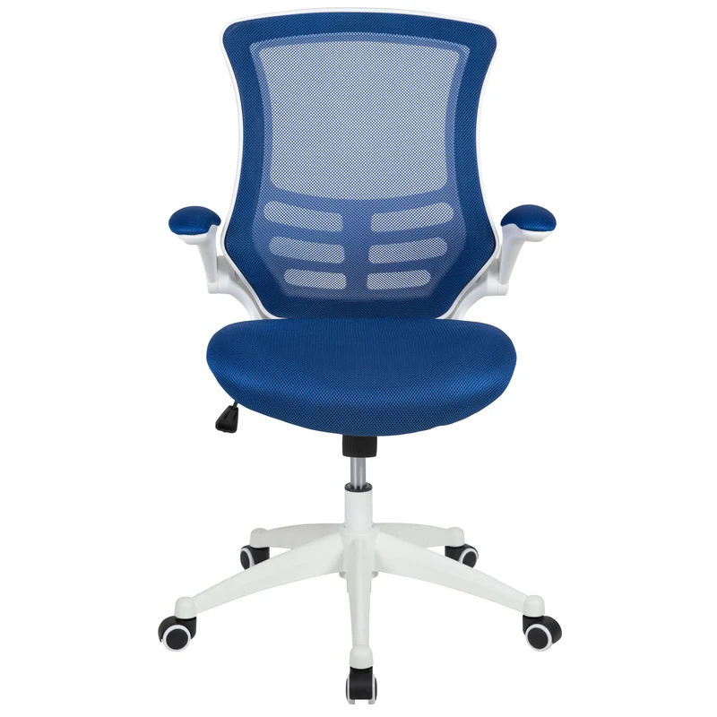 Mid-Back Mesh Swivel Ergonomic Task Office Chair with Flip-Up Arms