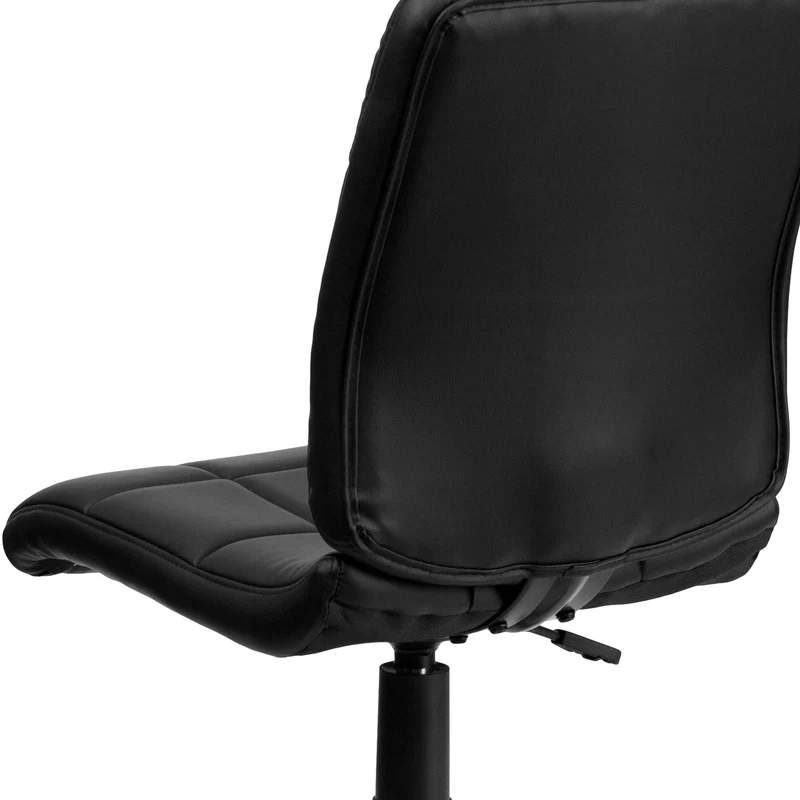 Mid-Back Quilted Vinyl Swivel Task Office Chair
