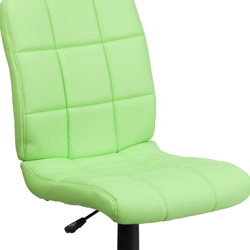 Mid-Back Quilted Vinyl Swivel Task Office Chair