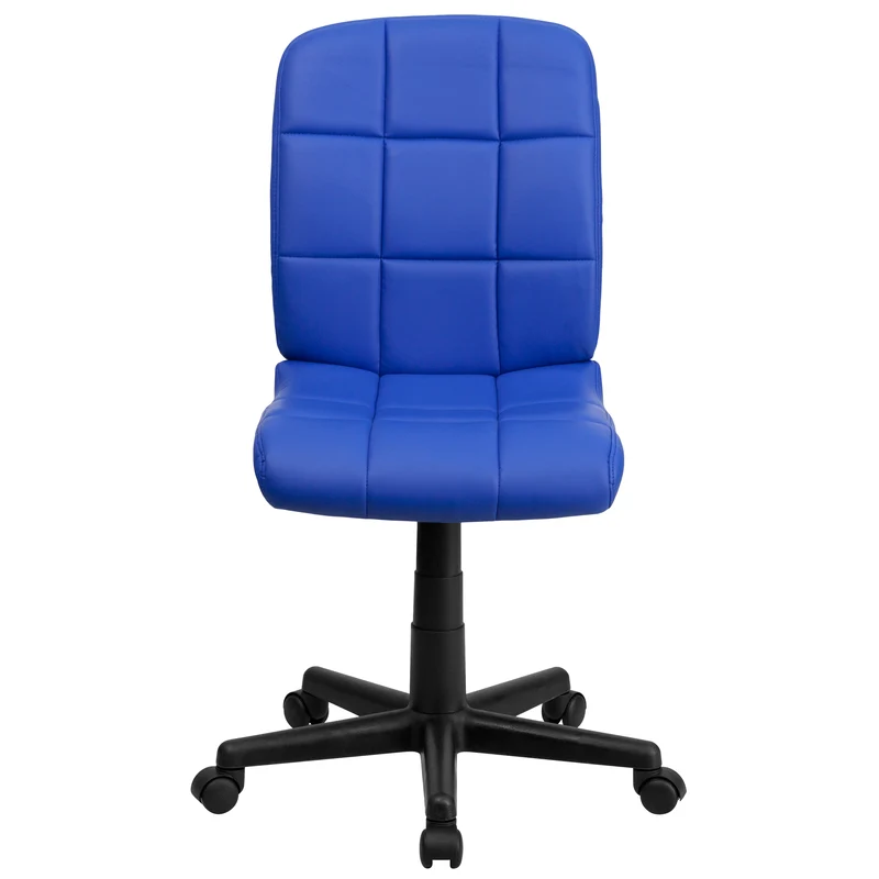 Mid-Back Quilted Vinyl Swivel Task Office Chair