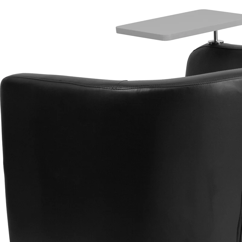 Guest Chair with Tablet Arm, Chrome Legs and Under Seat Storage