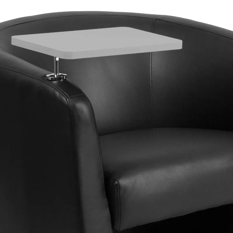 Guest Chair with Tablet Arm, Chrome Legs and Under Seat Storage