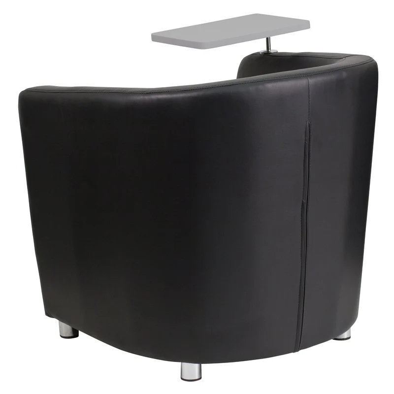 Guest Chair with Tablet Arm, Chrome Legs and Under Seat Storage