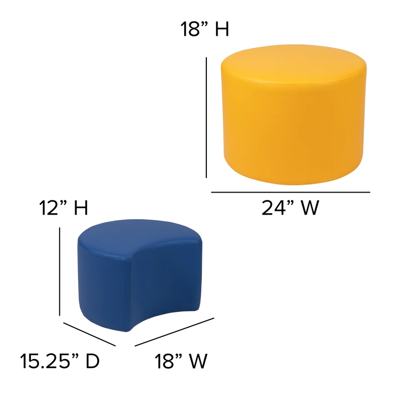 Soft Seating Flexible Flower Set for Classrooms (12"H & 18"H)
