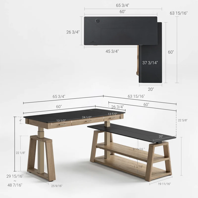 Ark EX Executive Standing Desk (60"x26")