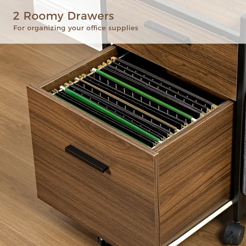 23" Rolling File Cabinet with Drawer