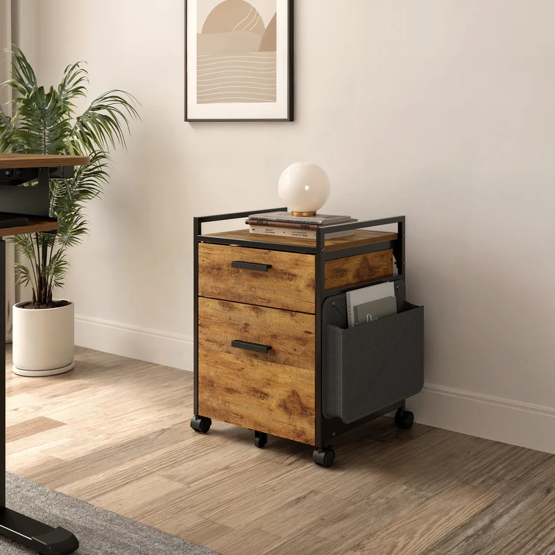 23" Rolling File Cabinet with Drawer