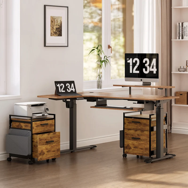 23" Rolling File Cabinet with Drawer