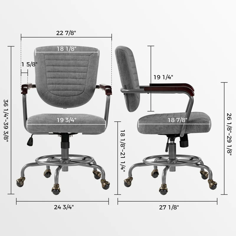 Cole, Solid Wood Arm Task Office Chair