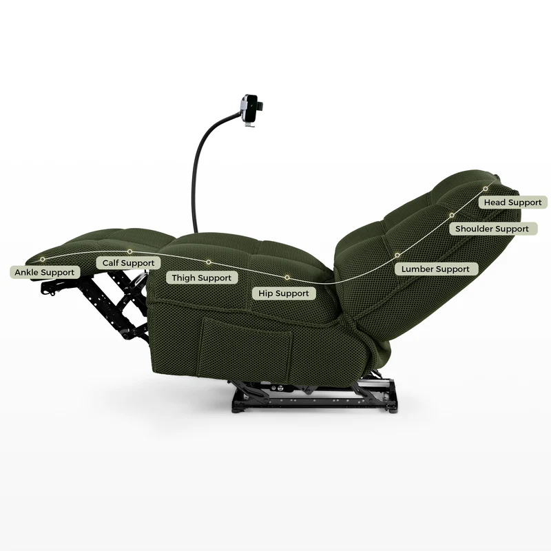 Linx, Recliner with Wireless Charging & USB