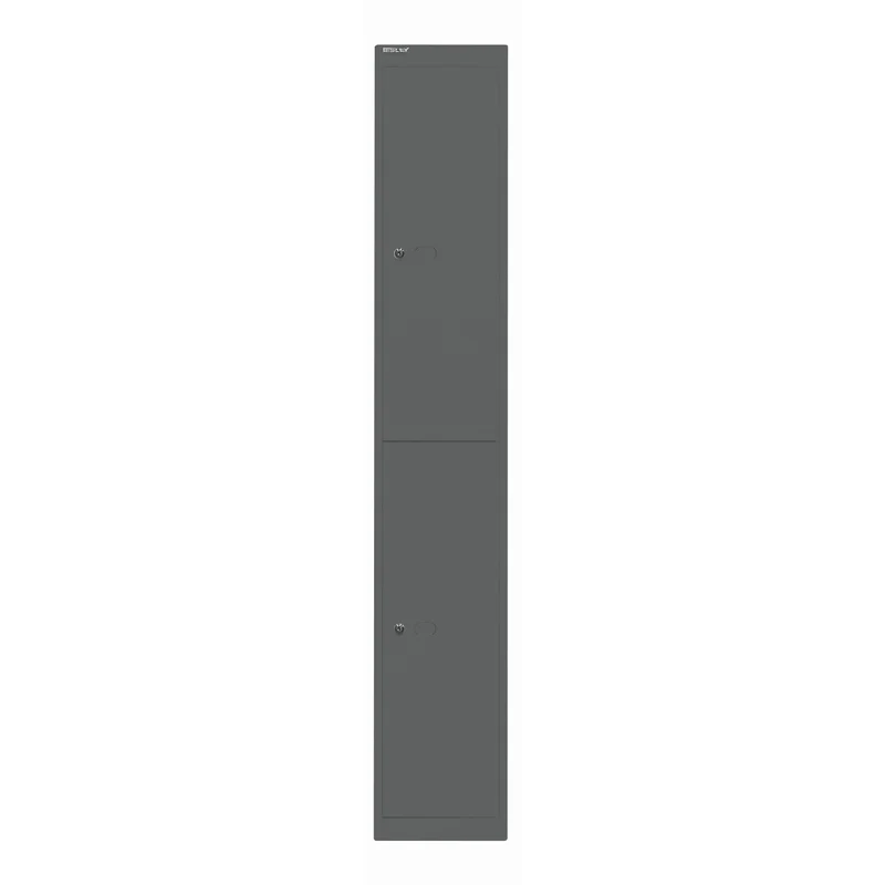 Garderobenschrank Office | 2 Fächer mit je 1 Kleiderhaken, Tiefe 457 mm