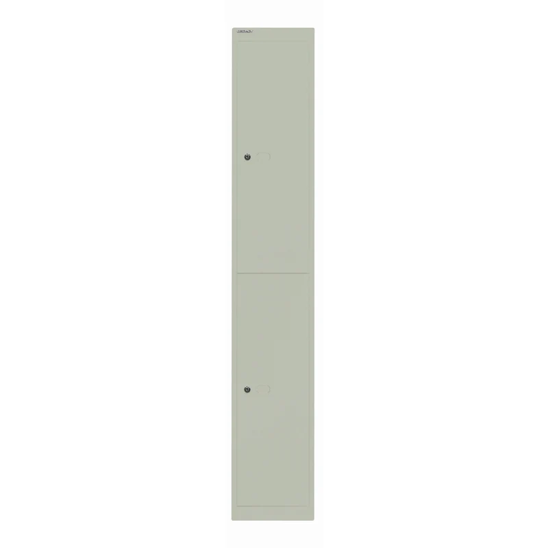 Garderobenschrank Office | 2 Fächer mit je 1 Kleiderhaken, Tiefe 457 mm