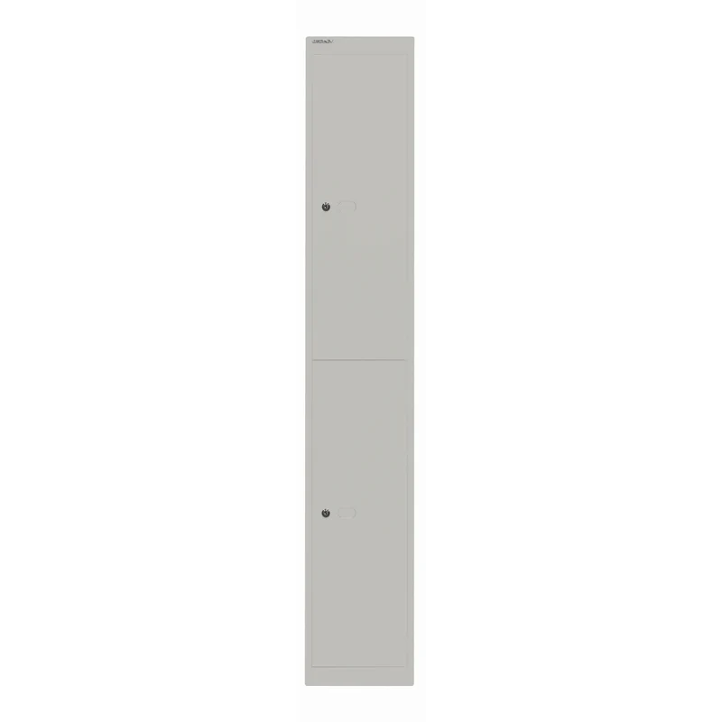 Garderobenschrank Office | 2 Fächer mit je 1 Kleiderhaken, Tiefe 457 mm