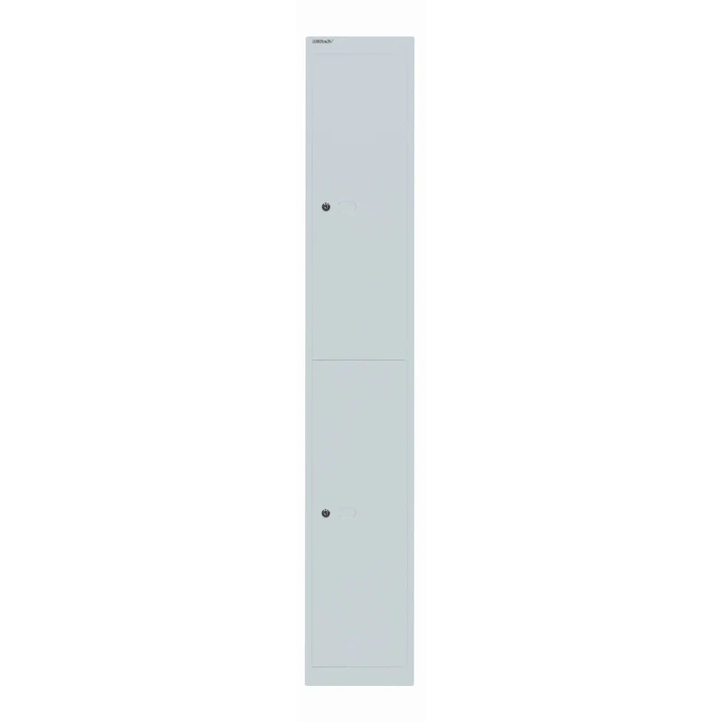 Garderobenschrank Office | 2 Fächer mit je 1 Kleiderhaken, Tiefe 457 mm