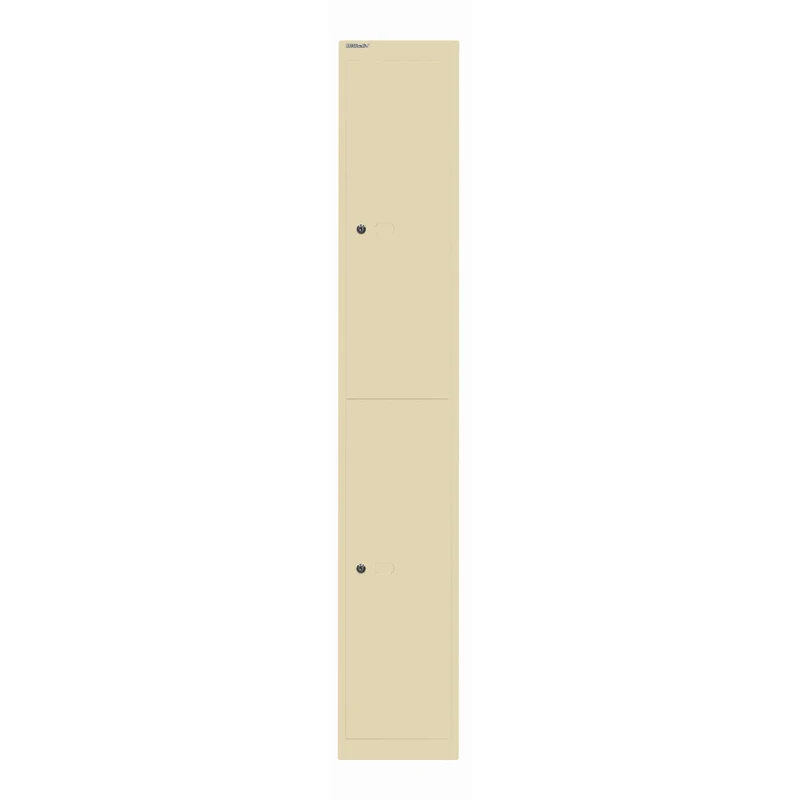 Garderobenschrank Office | 2 Fächer mit je 1 Kleiderhaken, Tiefe 305 mm