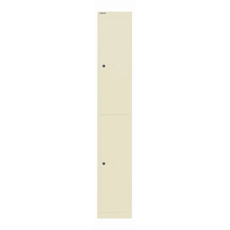 Garderobenschrank Office | 2 Fächer mit je 1 Kleiderhaken, Tiefe 305 mm