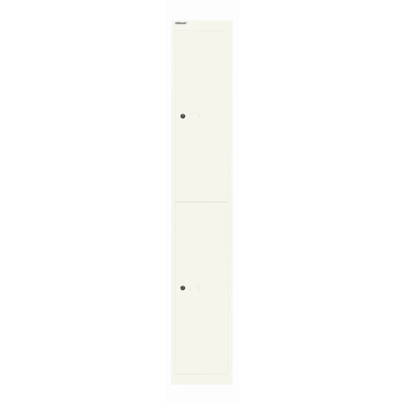 Garderobenschrank Office | 2 Fächer mit je 1 Kleiderhaken, Tiefe 305 mm