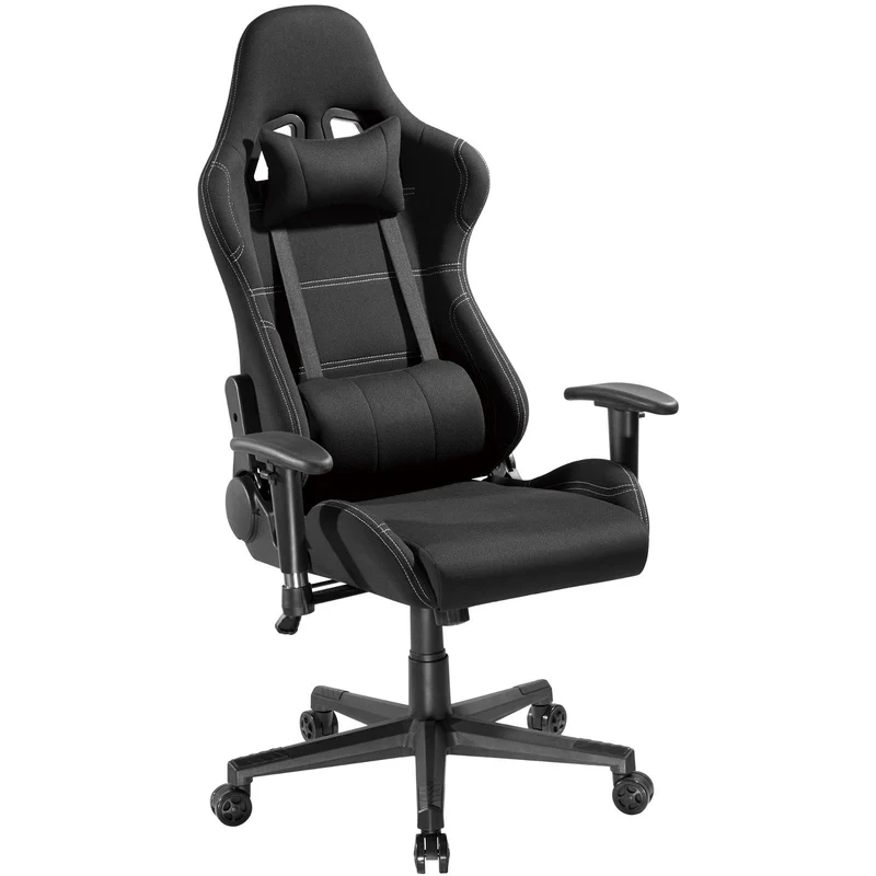 Stealth Ergonomic Gaming or Office Chair, adjustable arm rests, Black by Tauris