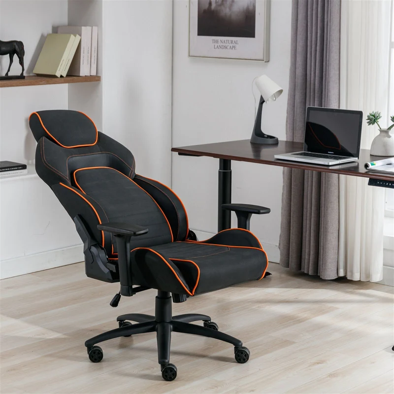 Hyper Ergonomic Gaming or Office Chair, adjustable arm rests, Black Orange by Tauris