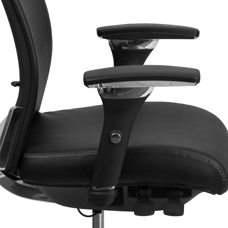 24/7 300 lb. Rated Seat Slider Ergonomic Office Chair with Adjustable Lumbar