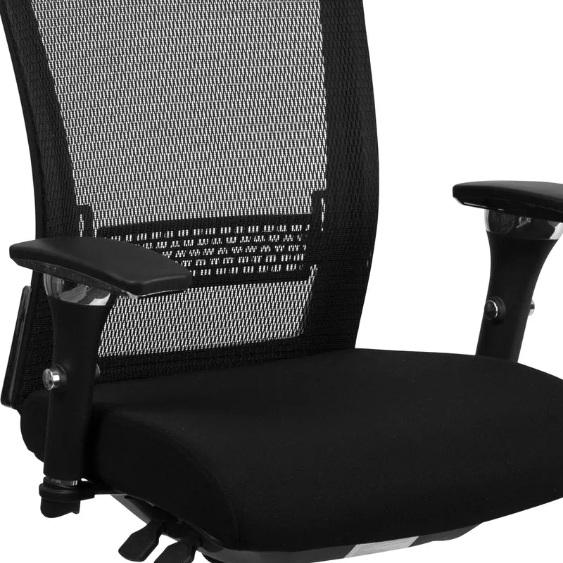 24/7 300 lb. Rated Seat Slider Ergonomic Office Chair with Adjustable Lumbar