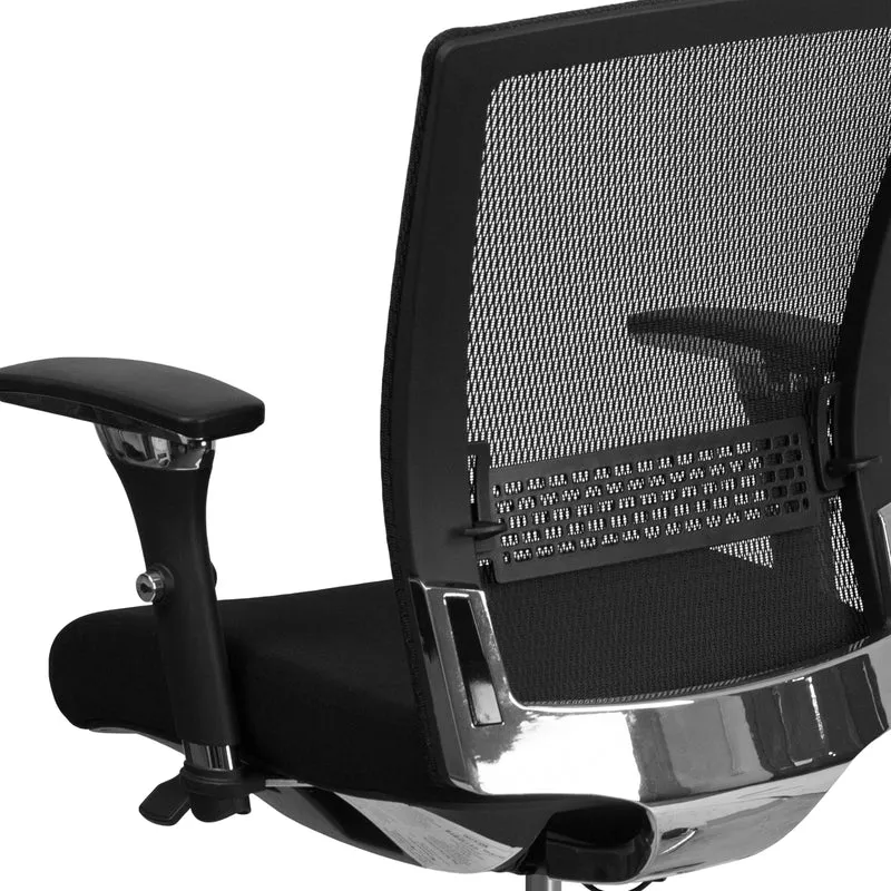 24/7 300 lb. Rated Seat Slider Ergonomic Office Chair with Adjustable Lumbar