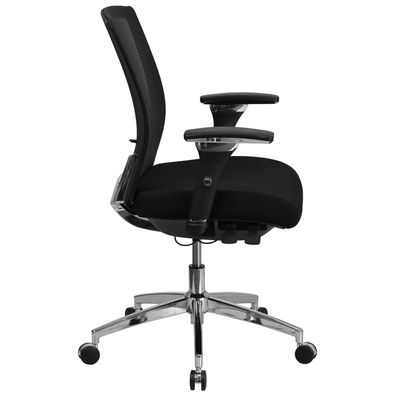 24/7 300 lb. Rated Seat Slider Ergonomic Office Chair with Adjustable Lumbar
