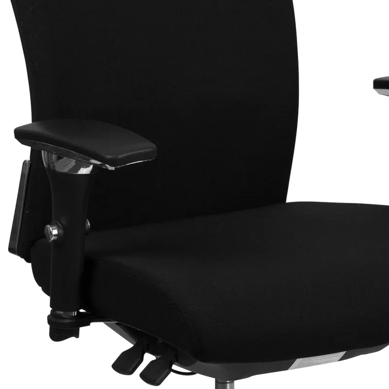 24/7 300 lb. Rated Seat Slider Ergonomic Office Chair with Adjustable Lumbar