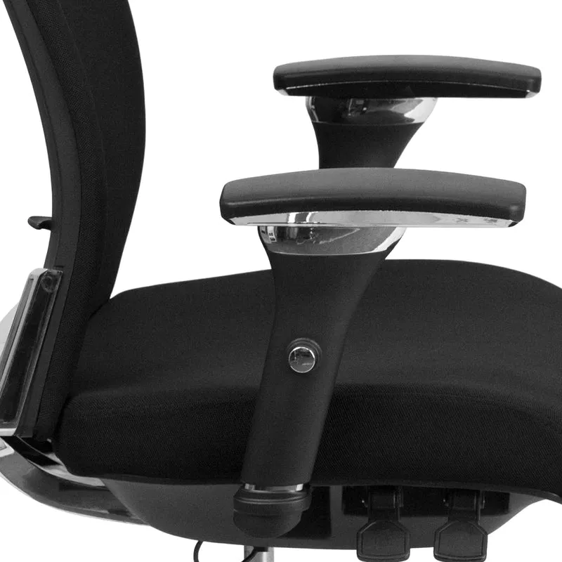 24/7 300 lb. Rated Seat Slider Ergonomic Office Chair with Adjustable Lumbar