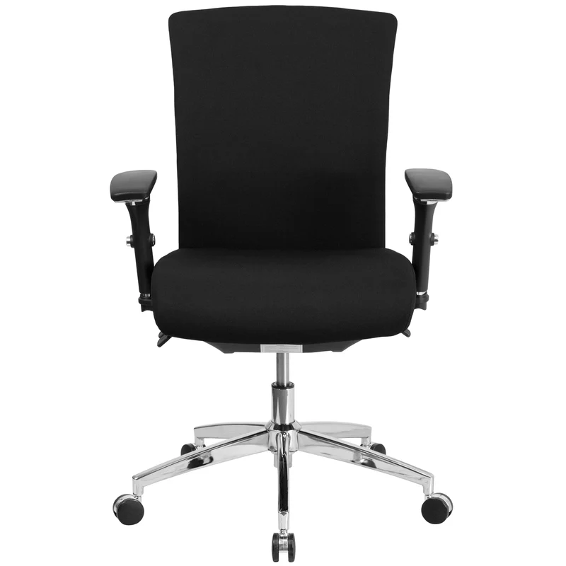 24/7 300 lb. Rated Seat Slider Ergonomic Office Chair with Adjustable Lumbar