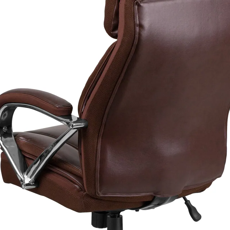 500 lb. Big & Tall LeatherSoft Executive Ergonomic Office Chair with Wide Seat