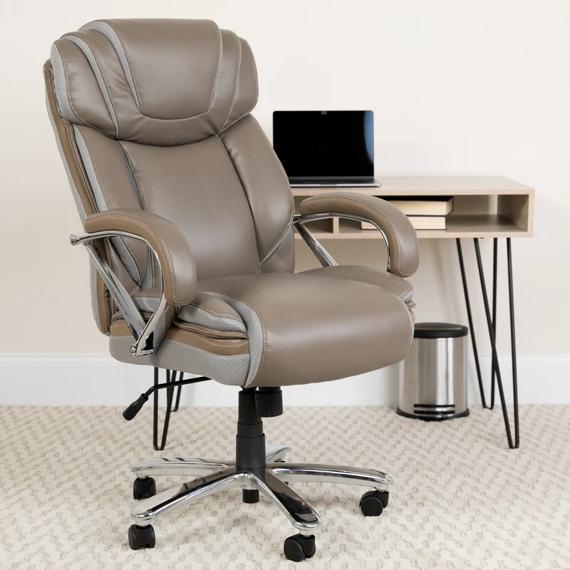 500 lb. Big & Tall LeatherSoft Executive Ergonomic Office Chair with Wide Seat