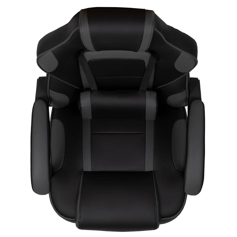 Ergonomic Gaming Chair -Recline Back/Arms, Footrest, Massaging Lumbar