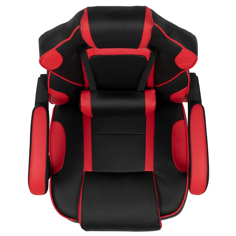 Ergonomic Gaming Chair -Recline Back/Arms, Footrest, Massaging Lumbar