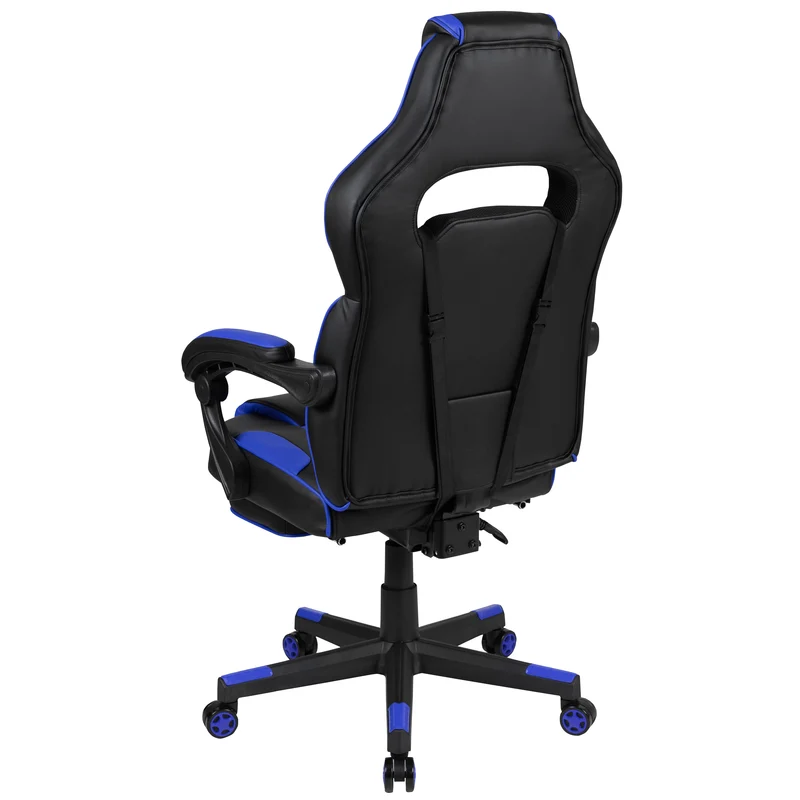 Ergonomic Gaming Chair -Recline Back/Arms, Footrest, Massaging Lumbar
