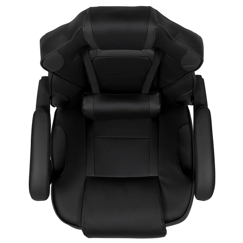 Ergonomic Gaming Chair -Recline Back/Arms, Footrest, Massaging Lumbar
