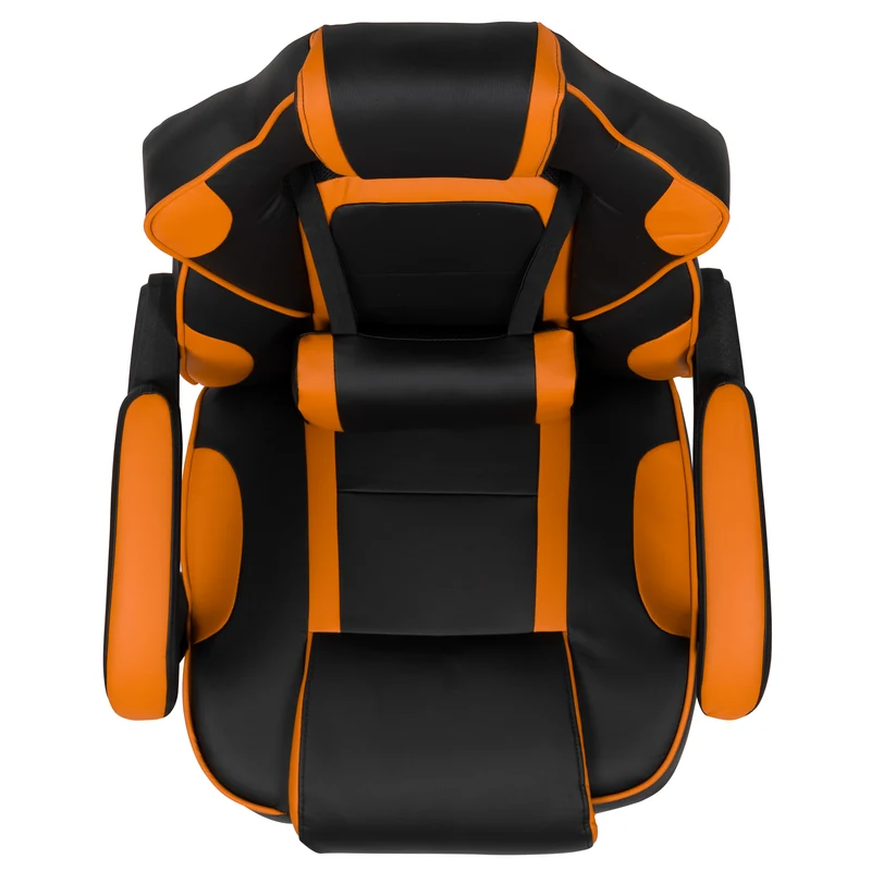 Ergonomic Gaming Chair -Recline Back/Arms, Footrest, Massaging Lumbar